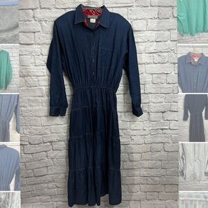 Vintage Carol Anderson prarie western 80’s cowgirl tiered maxi dress size 13/14